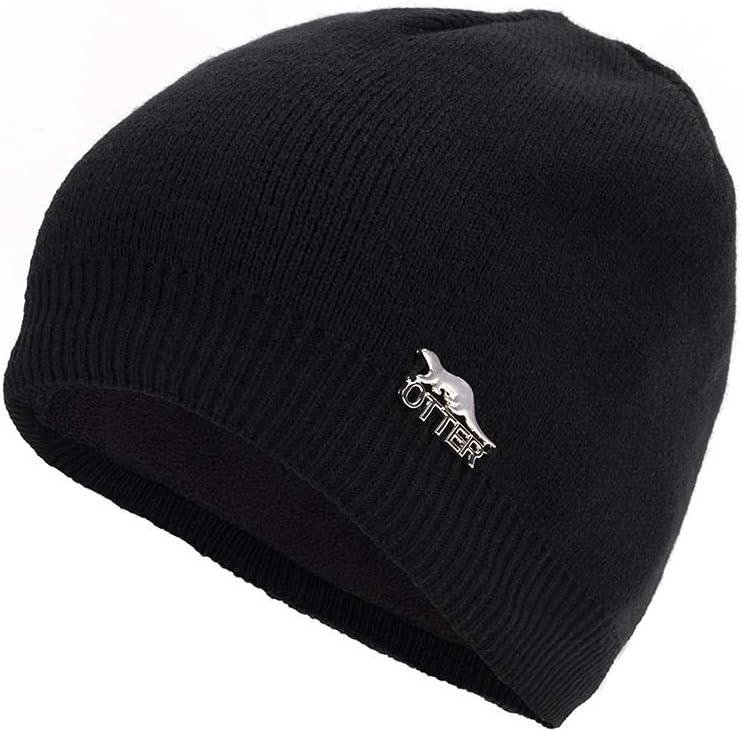 OTTER 100% Waterproof Windproof Beanie Hat - Fleece Lined Skull Cap for Men & Women Warm Winter Knit Cap for Hiking, Skiing. - Image 1